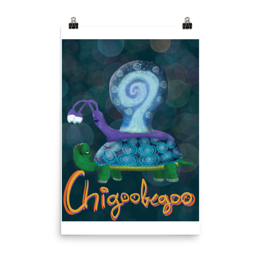 Poster @chigoobegoo and turtle