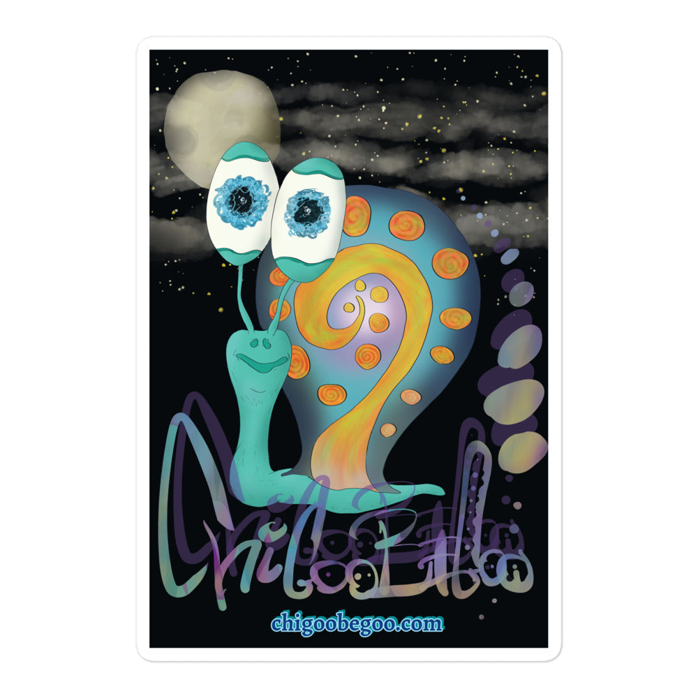 Bubble-free stickers @Big Eye Chigoobegoo