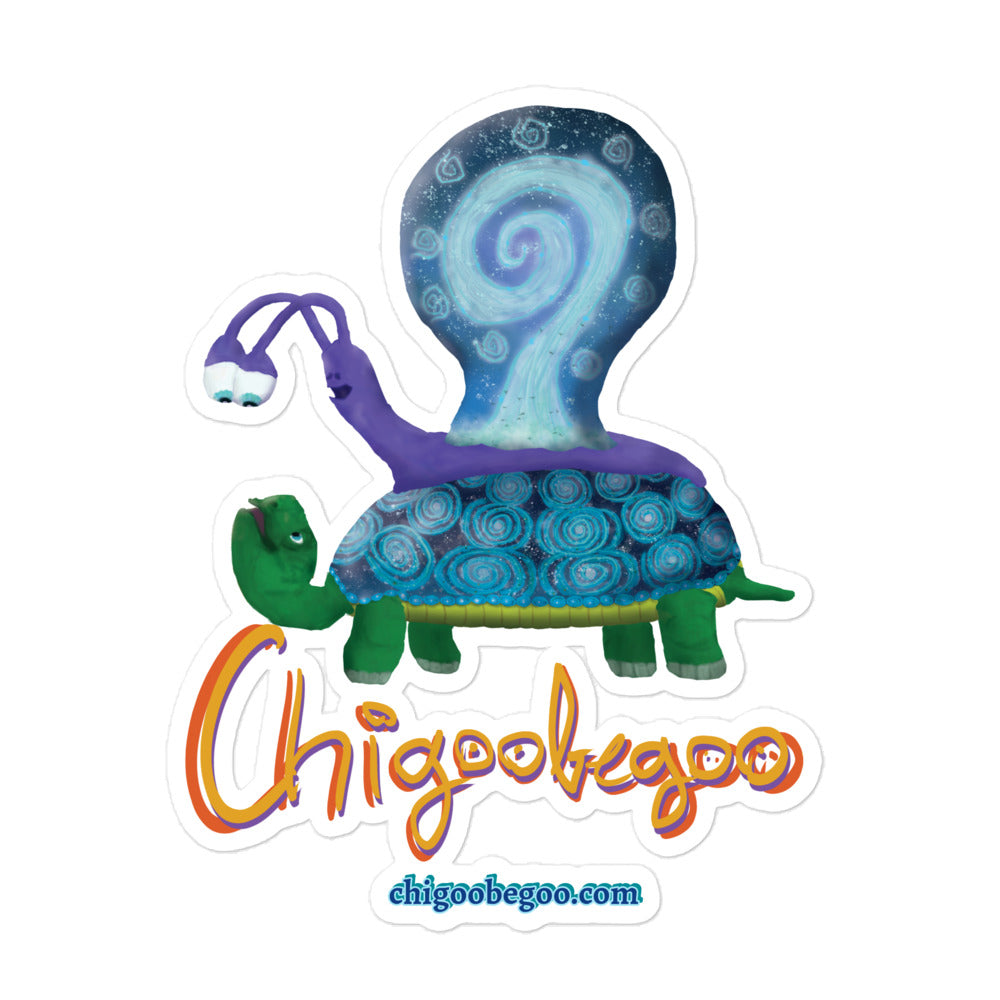 Bubble-free stickers @chigoobegoo and turtle