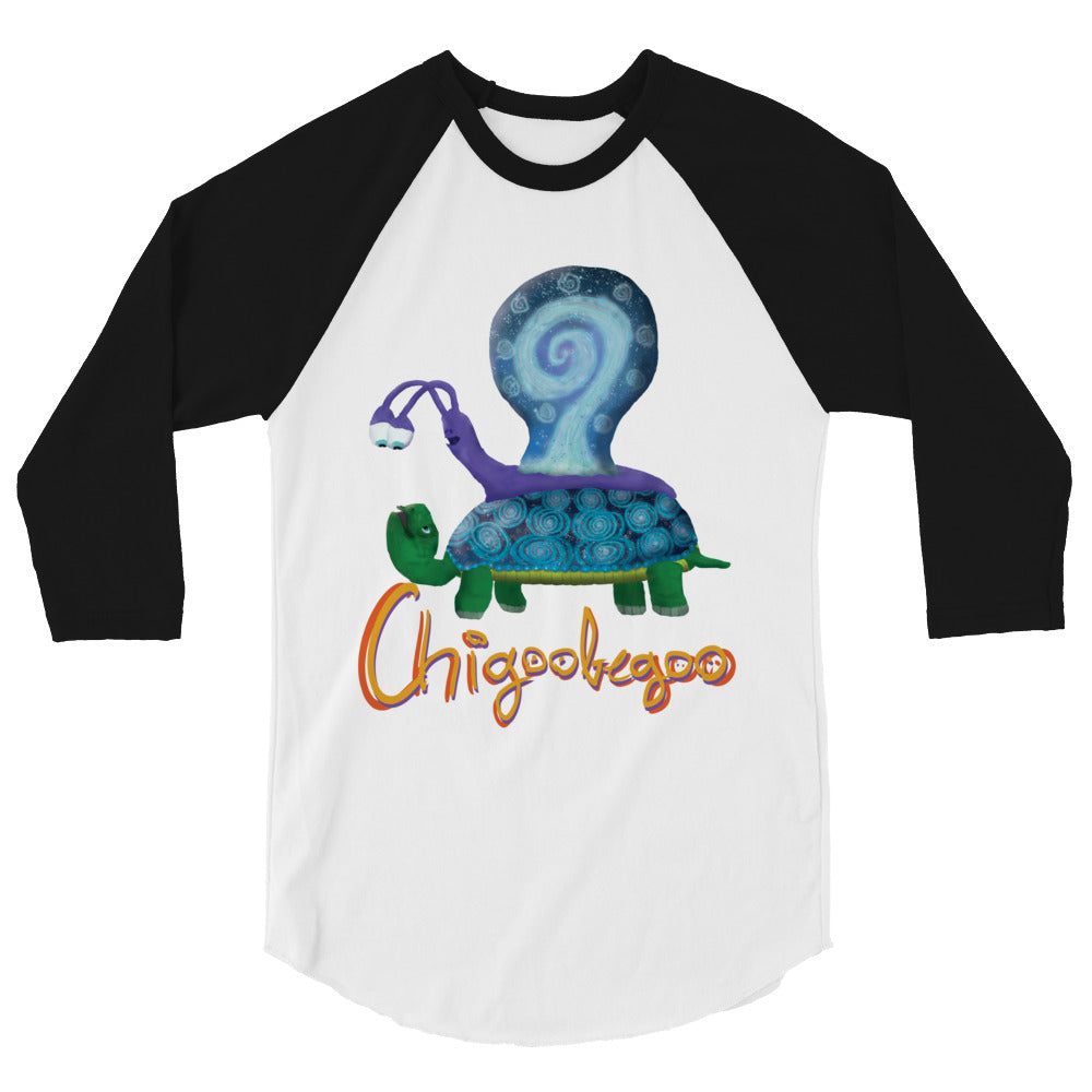 3/4 sleeve raglan shirt @chigoobegoo and turtle