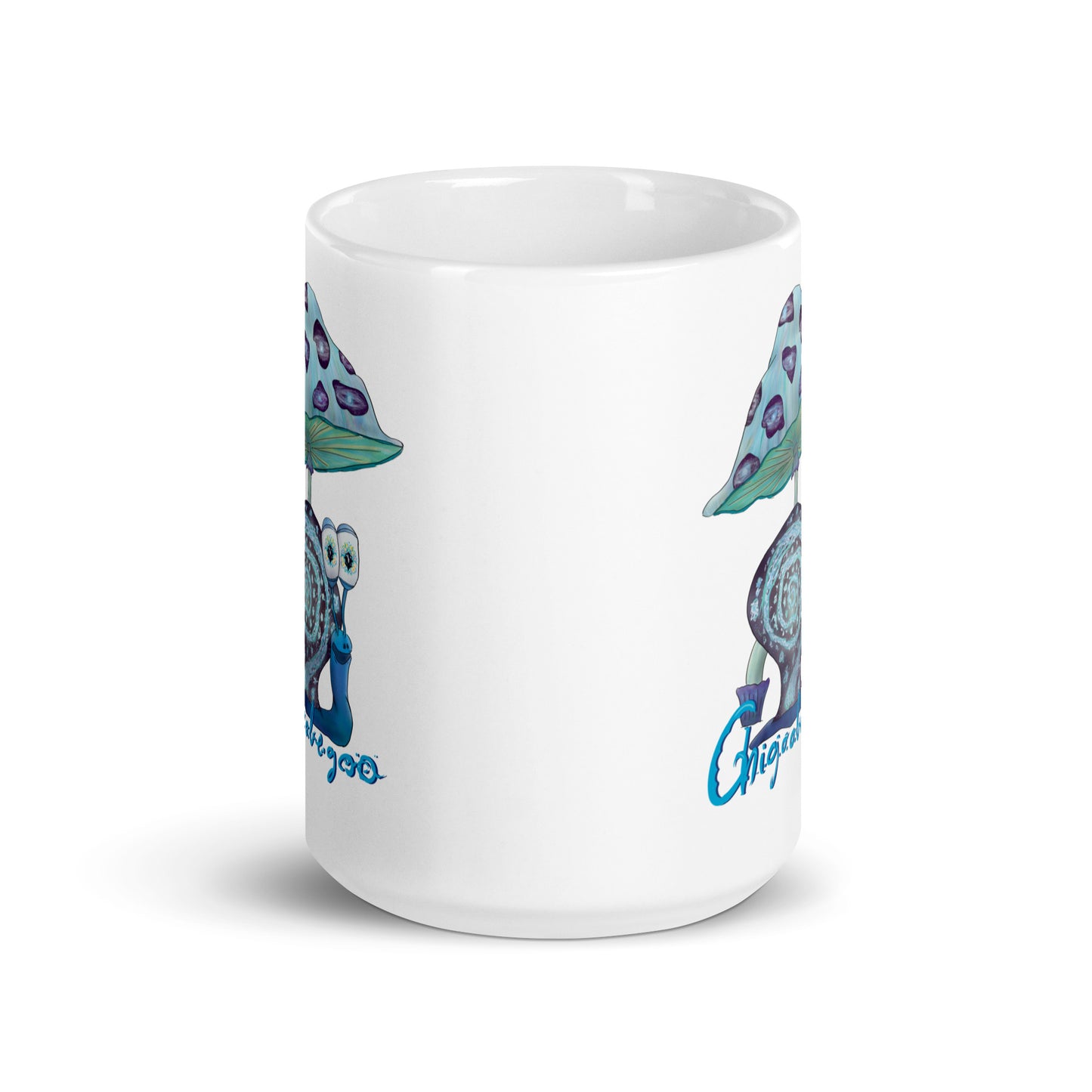White glossy mug @Galaxyshroom