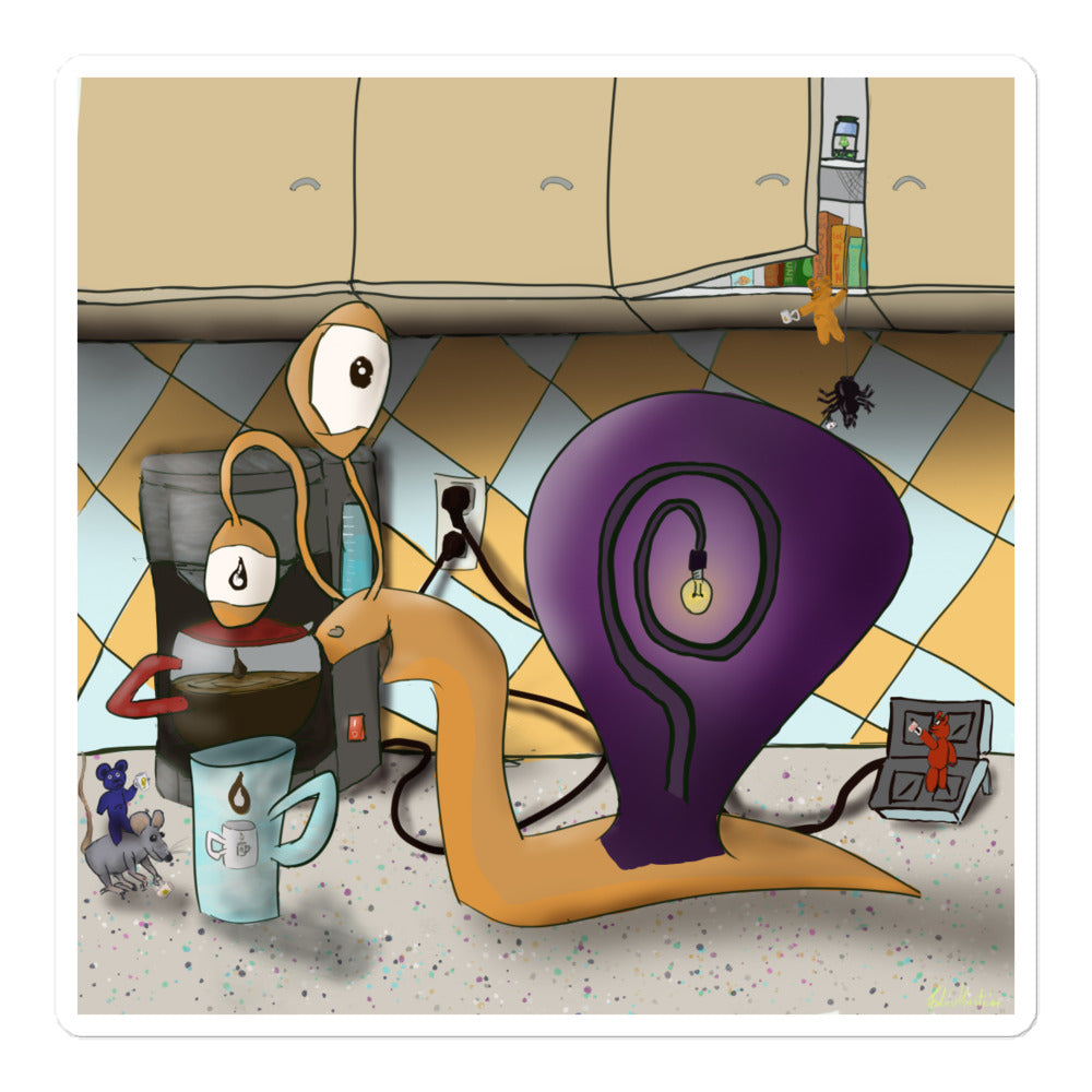 Bubble-free stickers @coffealmostready