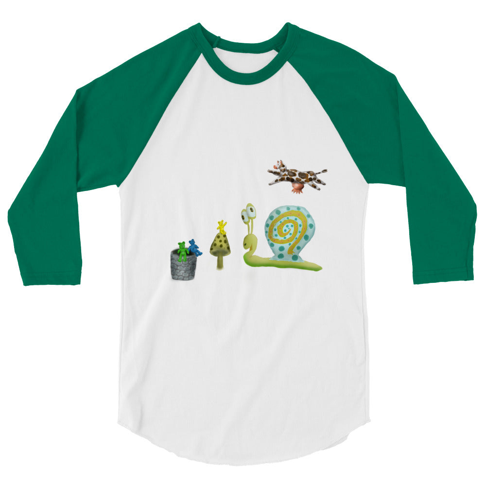 3/4 sleeve raglan shirt @flyingcow