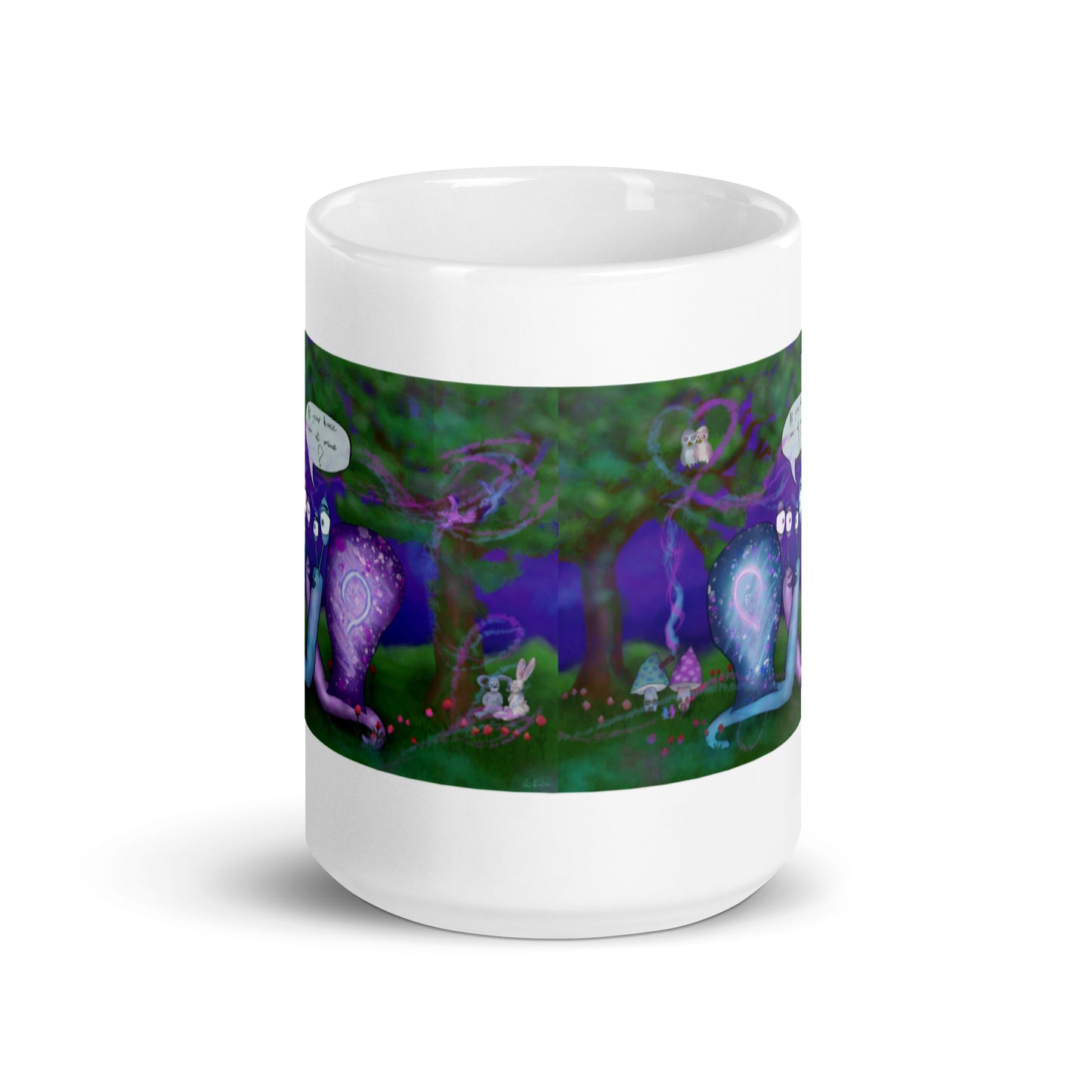 White glossy mug @lovemoment