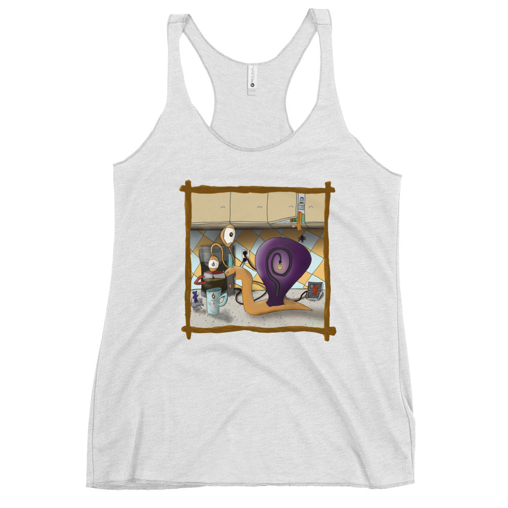 Women's Racerback Tank @coffeealmostready