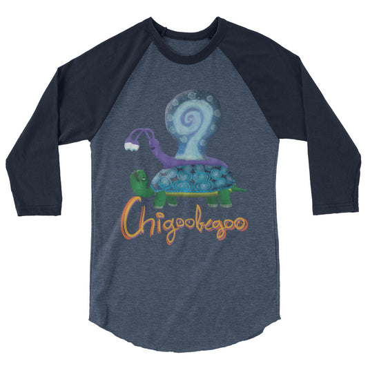 3/4 sleeve raglan shirt @chigoobegoo and turtle