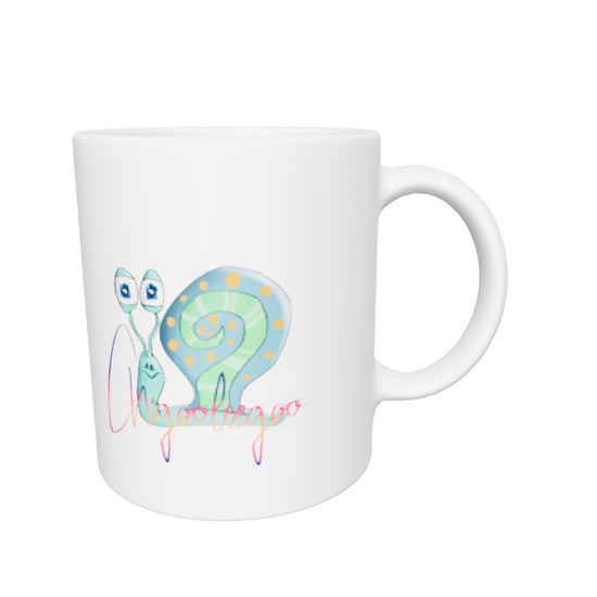 White glossy mug @firstwave008 w logo