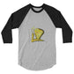 3/4 sleeve raglan shirt @firstwave002