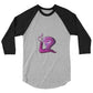 3/4 sleeve raglan shirt @firstwave005