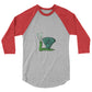 3/4 sleeve raglan shirt @firstwave001