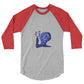3/4 sleeve raglan shirt @firstwave007