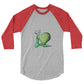 3/4 sleeve raglan shirt @firstwave009