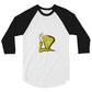 3/4 sleeve raglan shirt @firstwave002