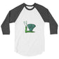3/4 sleeve raglan shirt @firstwave001