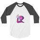 3/4 sleeve raglan shirt @firstwave005