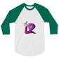 3/4 sleeve raglan shirt @firstwave005
