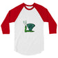 3/4 sleeve raglan shirt @firstwave001