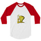 3/4 sleeve raglan shirt @firstwave002