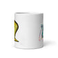 White glossy mug @firstwave002 w logo