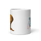 White glossy mug @firstwave003 w logo
