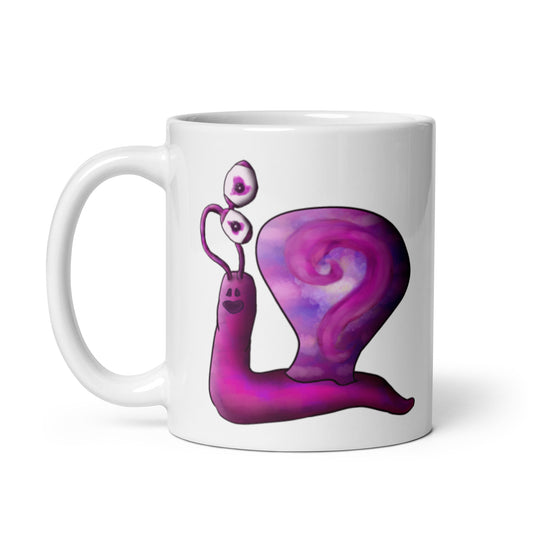 White glossy mug @firstwave005 w logo