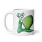 White glossy mug @firstwave009 w logo
