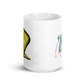 White glossy mug @firstwave002 w logo