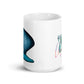 White glossy mug @firstwave008 w logo