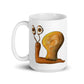 White glossy mug @firstwave003 w logo