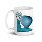 White glossy mug @firstwave008 w logo