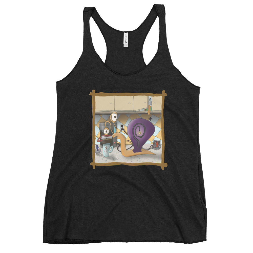 Women's Racerback Tank @coffeealmostready