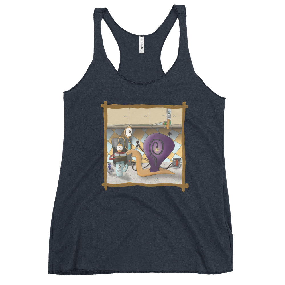 Women's Racerback Tank @coffeealmostready