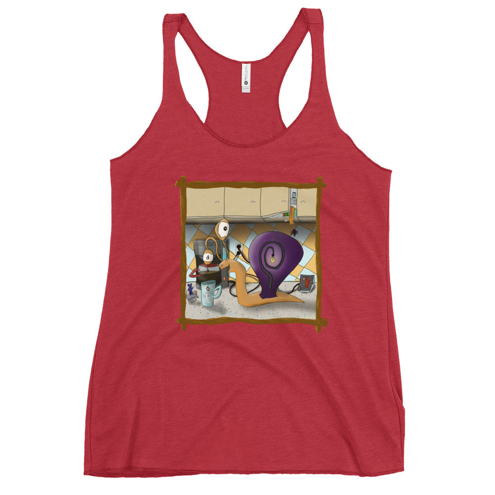Women's Racerback Tank @coffeealmostready