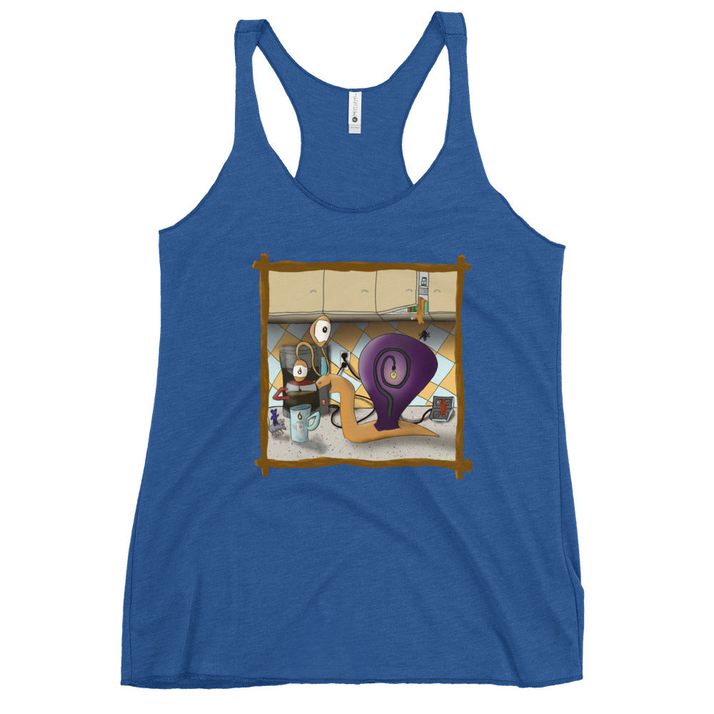 Women's Racerback Tank @coffeealmostready